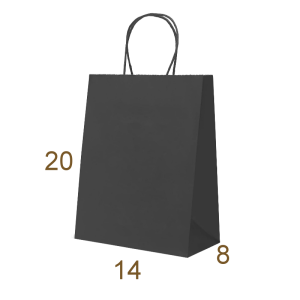 BOLSA NEGRO 20X14X8