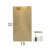 Saco de papel Kraft 32x15 cm