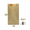 Saco de papel Kraft 38x18 cm