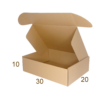 Caja de Cartón Kraft 30x20x10 cm Autoarmable Delivery